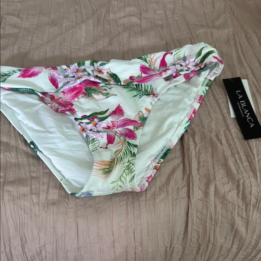 NWT La Blanca Tropical Floral Bikini Bottom…